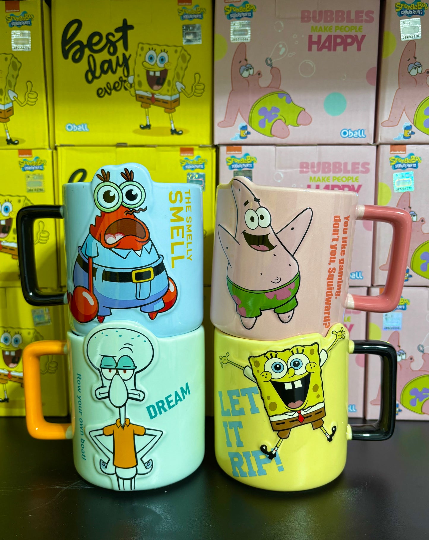 Official Branded SpongeBob Ceramic Mugs (500ml)