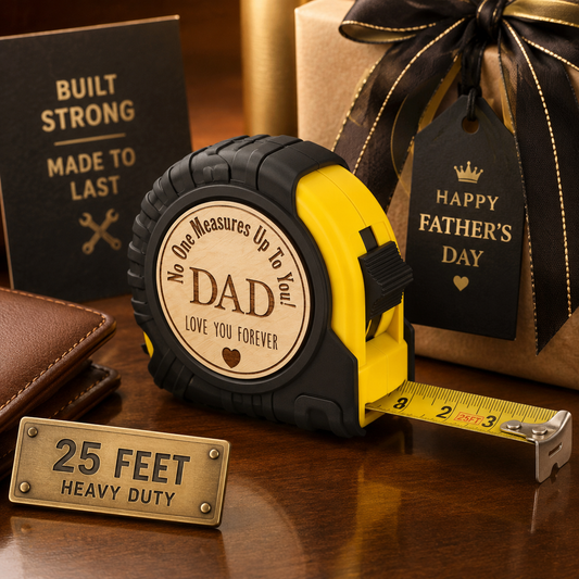 Engraved Father’s Love High Quality Heavy Duty Measuring Tape (25FT)
