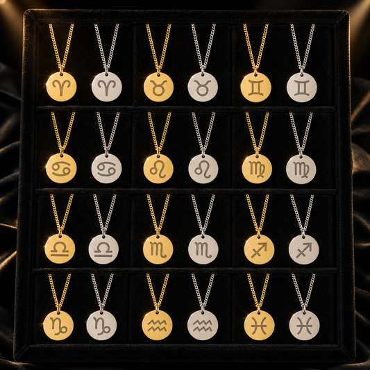 Stainless Steel Zodiac Sign Chains (Gold & Silver)
