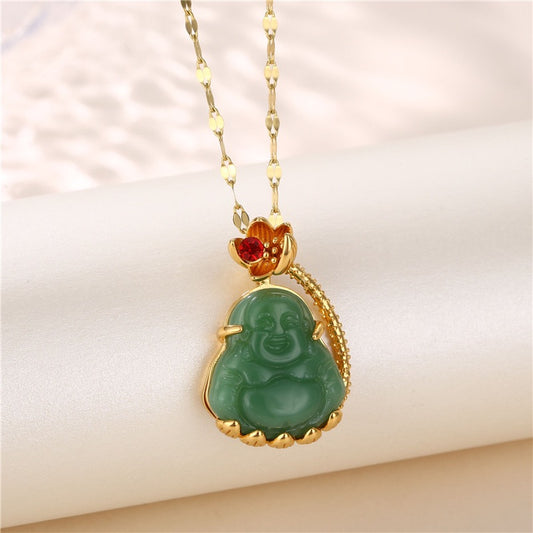 Jade Buddha Necklace