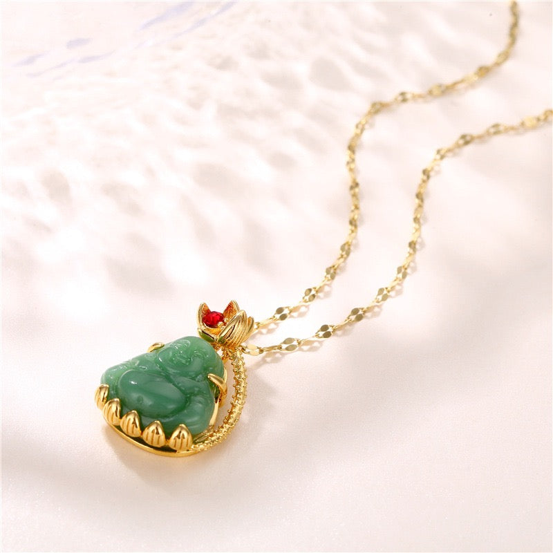 Jade Buddha Necklace