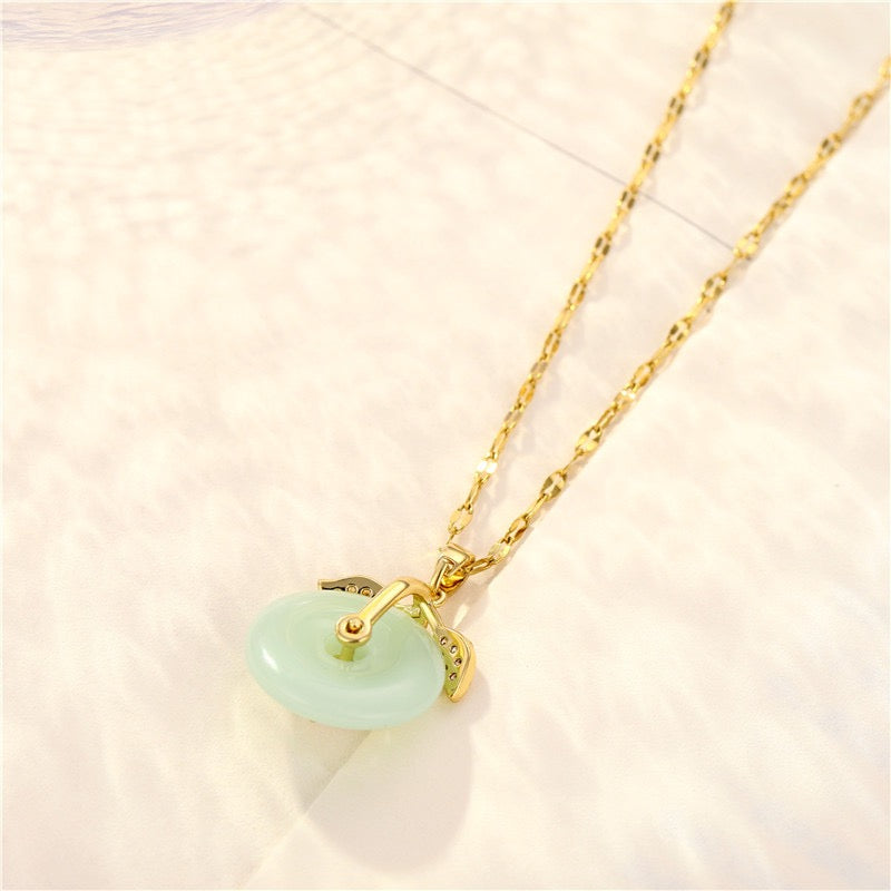 Rose Jade Necklace