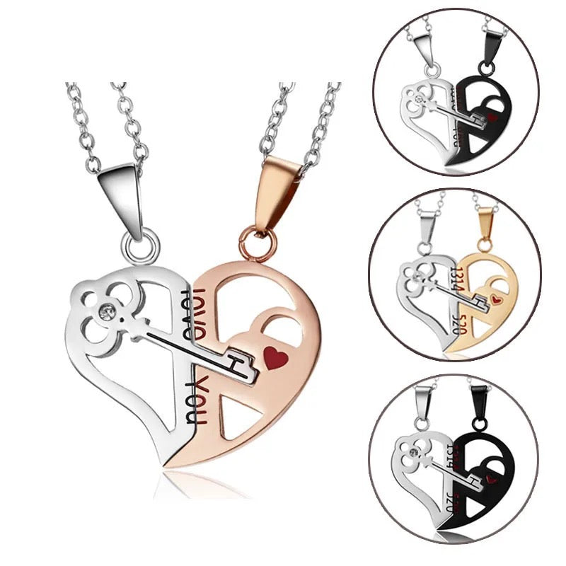 Stainless Steel Couples/ Relationship/ Friendship Love Necklace