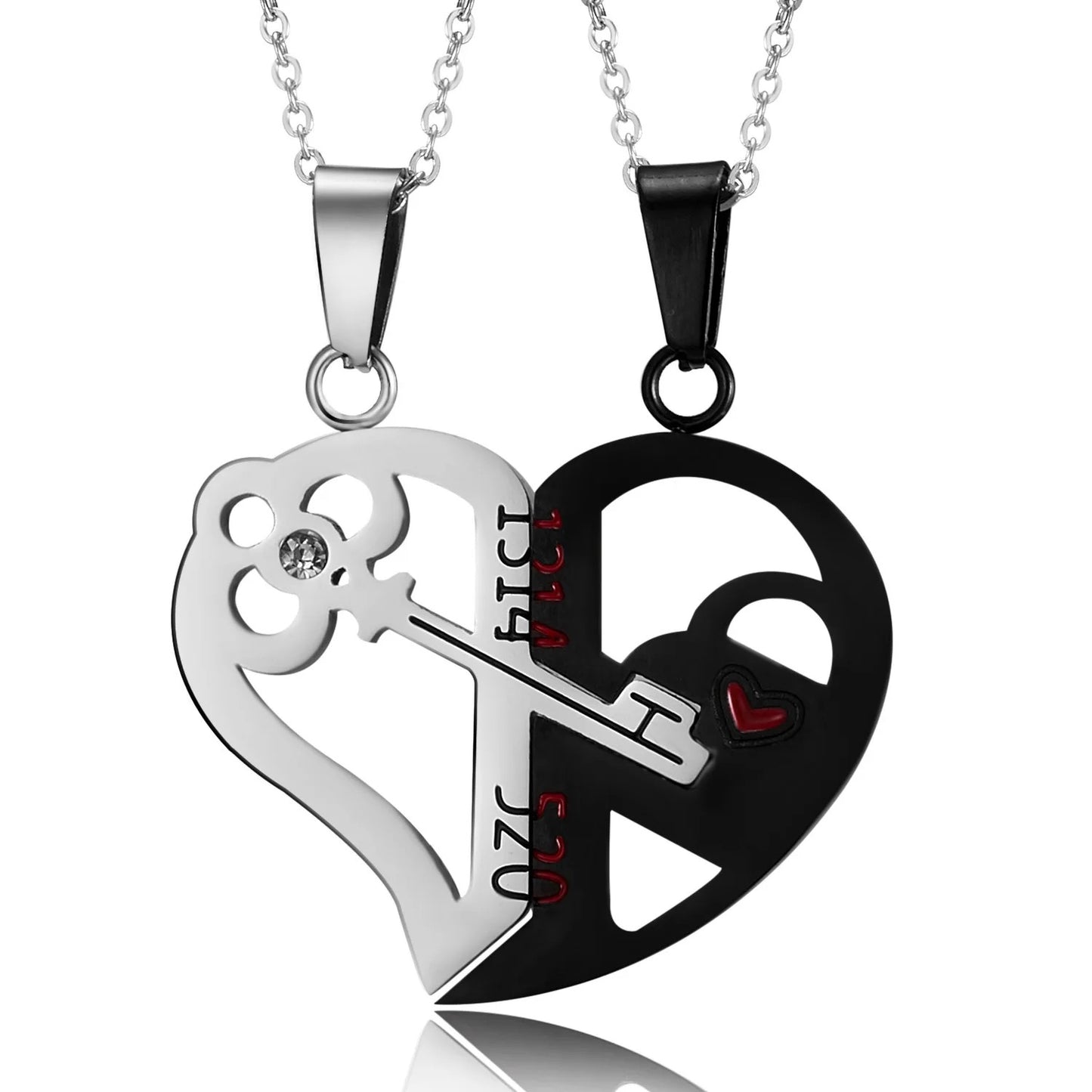 Stainless Steel Couples/ Relationship/ Friendship Love Necklace