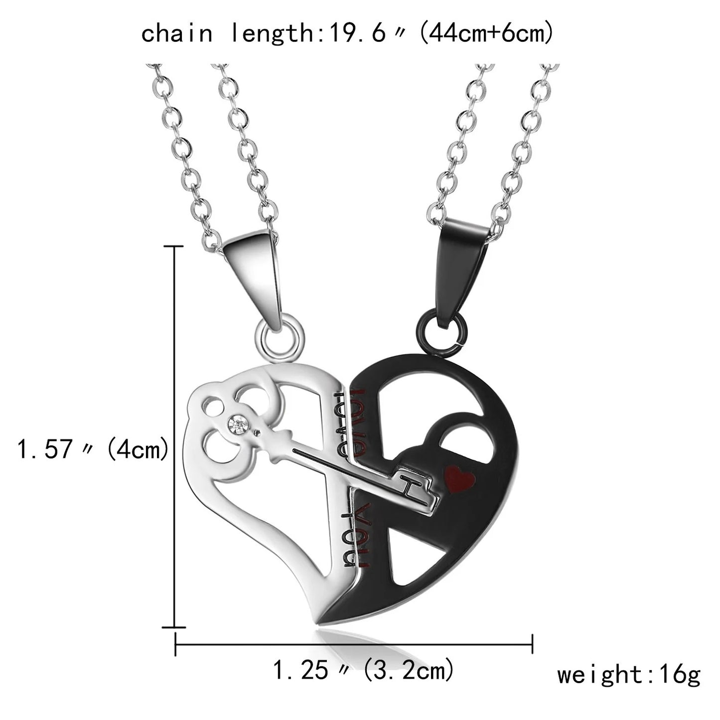 Stainless Steel Couples/ Relationship/ Friendship Love Necklace