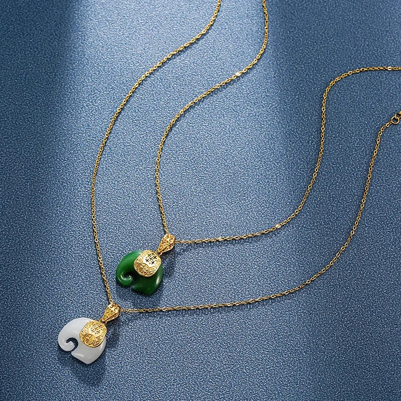 Elephant Jade Necklace