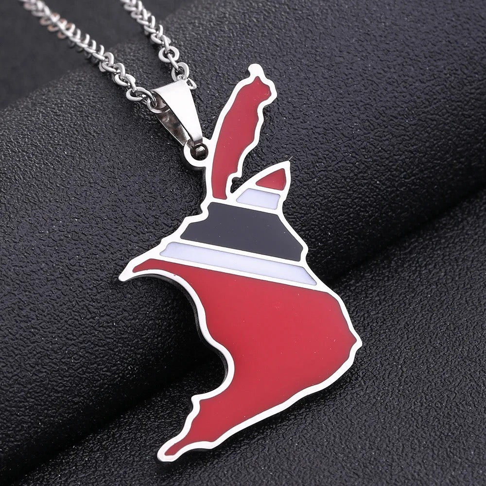 Stainless Steel Trinidad and Tobago Necklace