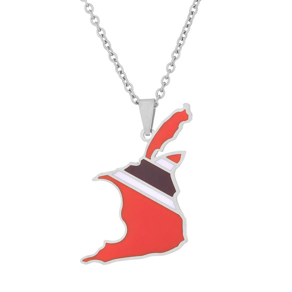 Stainless Steel Trinidad and Tobago Necklace