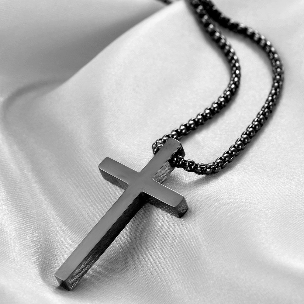 Stainless Steel Christian Cross Necklace