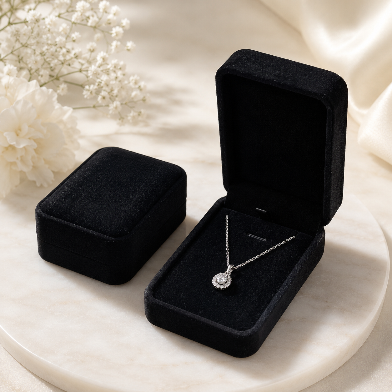 High Quality Jewelry Set / Engagement Velvet Gift Box