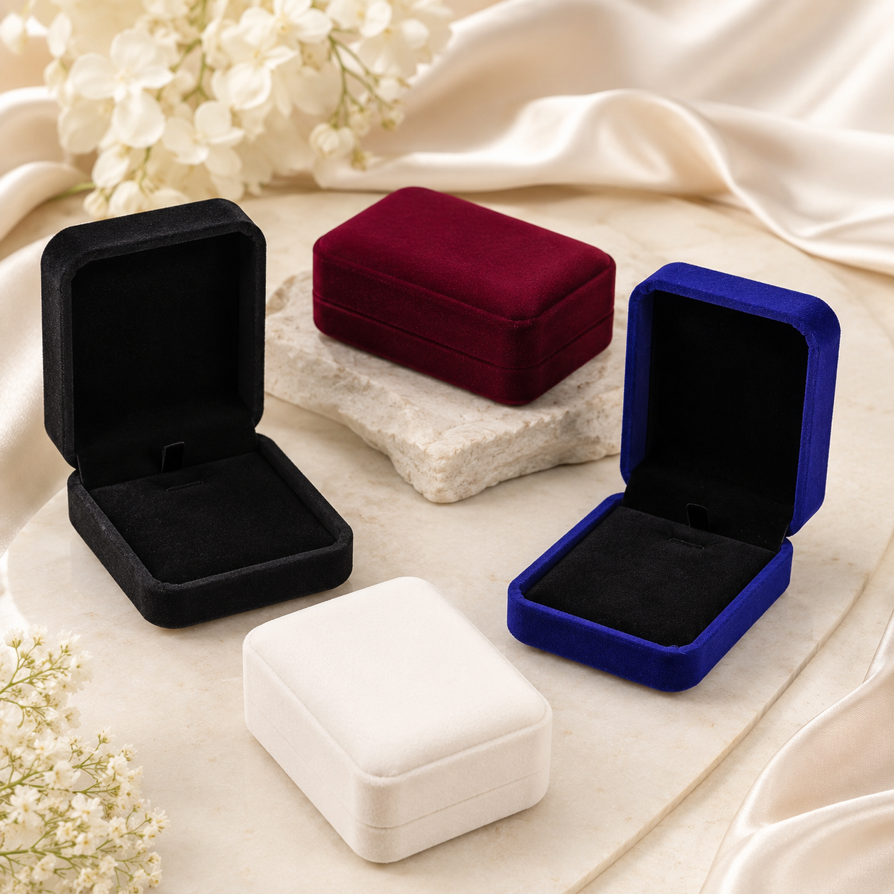 High Quality Jewelry Set / Engagement Velvet Gift Box