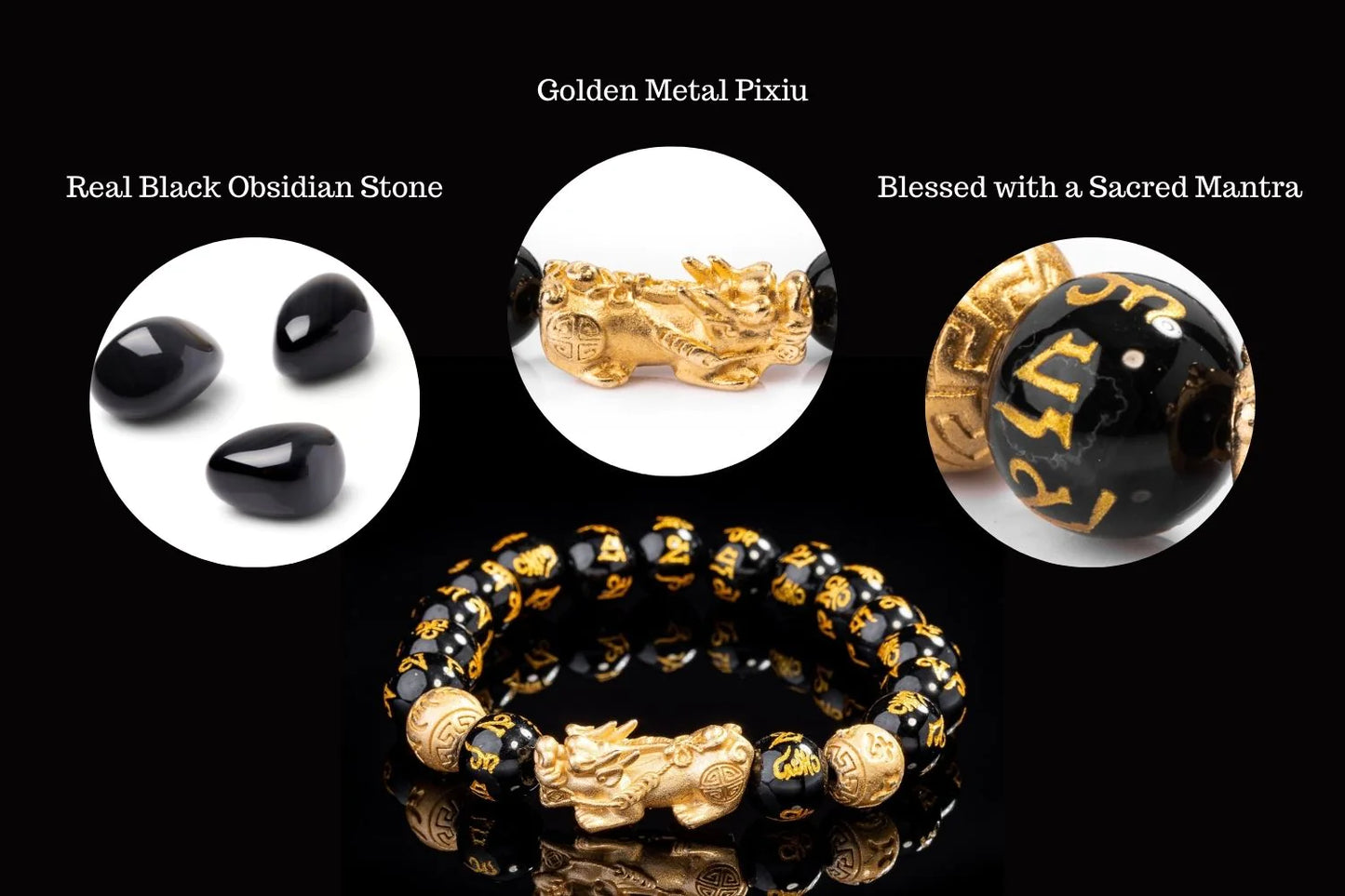 24k Gold Plated Feng Shui Wealth Pixiu Bracelet