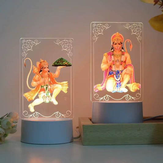 Hinduism/ Hindu Gods 3D Acrylic Night Lamp (Hanuman)