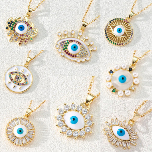 Stainless Steel Evil Eye Necklaces