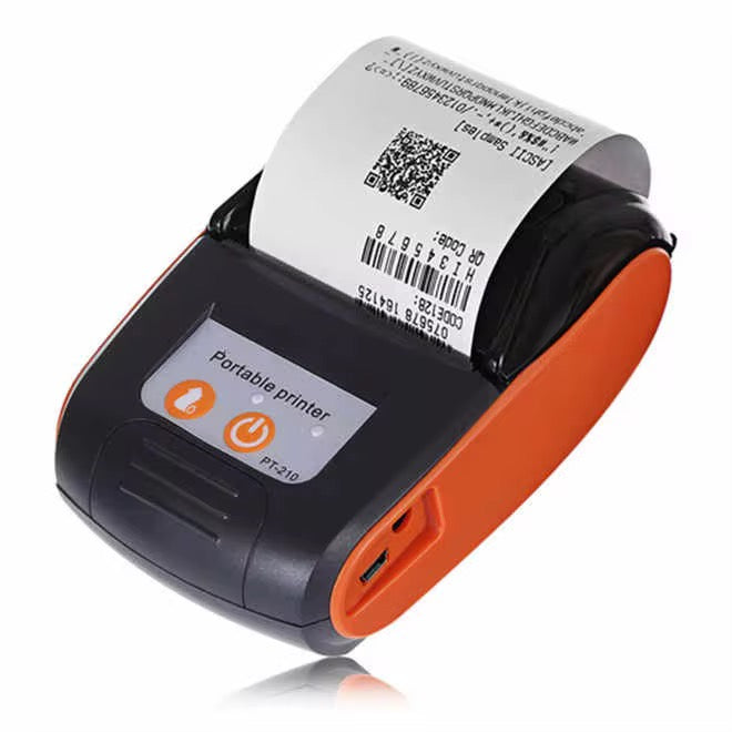 Mini 58mm Printer Portable Thermal Bluetooth Receipt Printer (+1 Free Paper Roll)