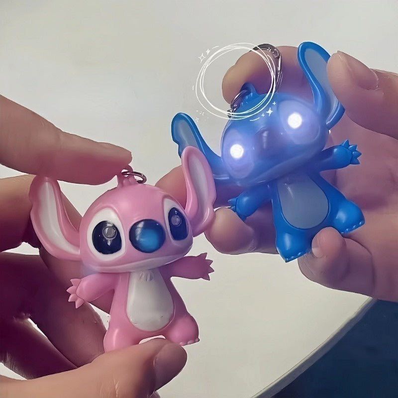 Stitch & Angel Adorable Talking & Lighting Keychains