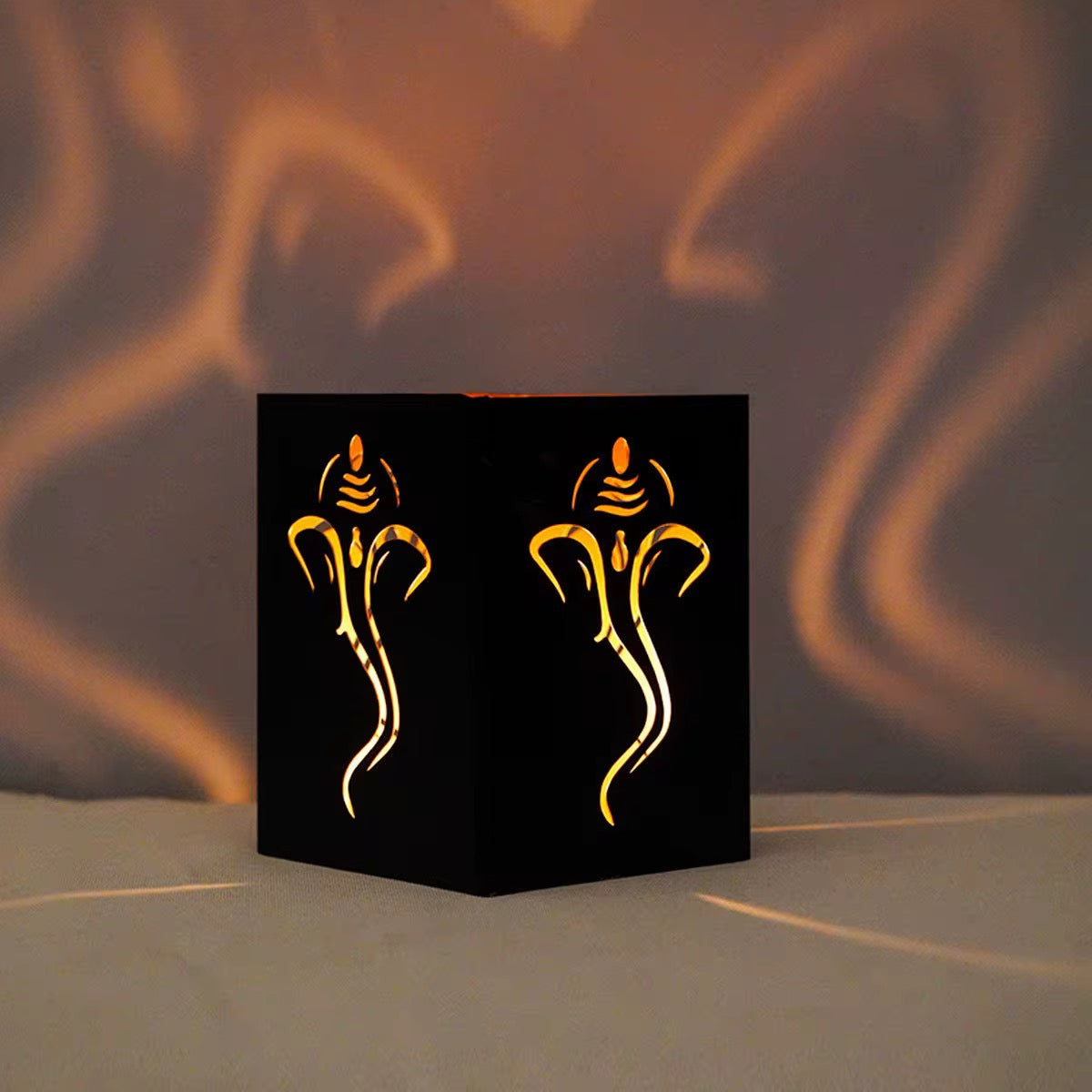 Metal Candle Holder (Hindu Design)