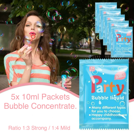 Bubble Concentrated 10ml Packets Liquid Refill (Mix with water)