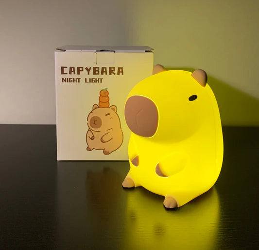 Adorable Squishy Silicone Animal Night Light (Capybara)