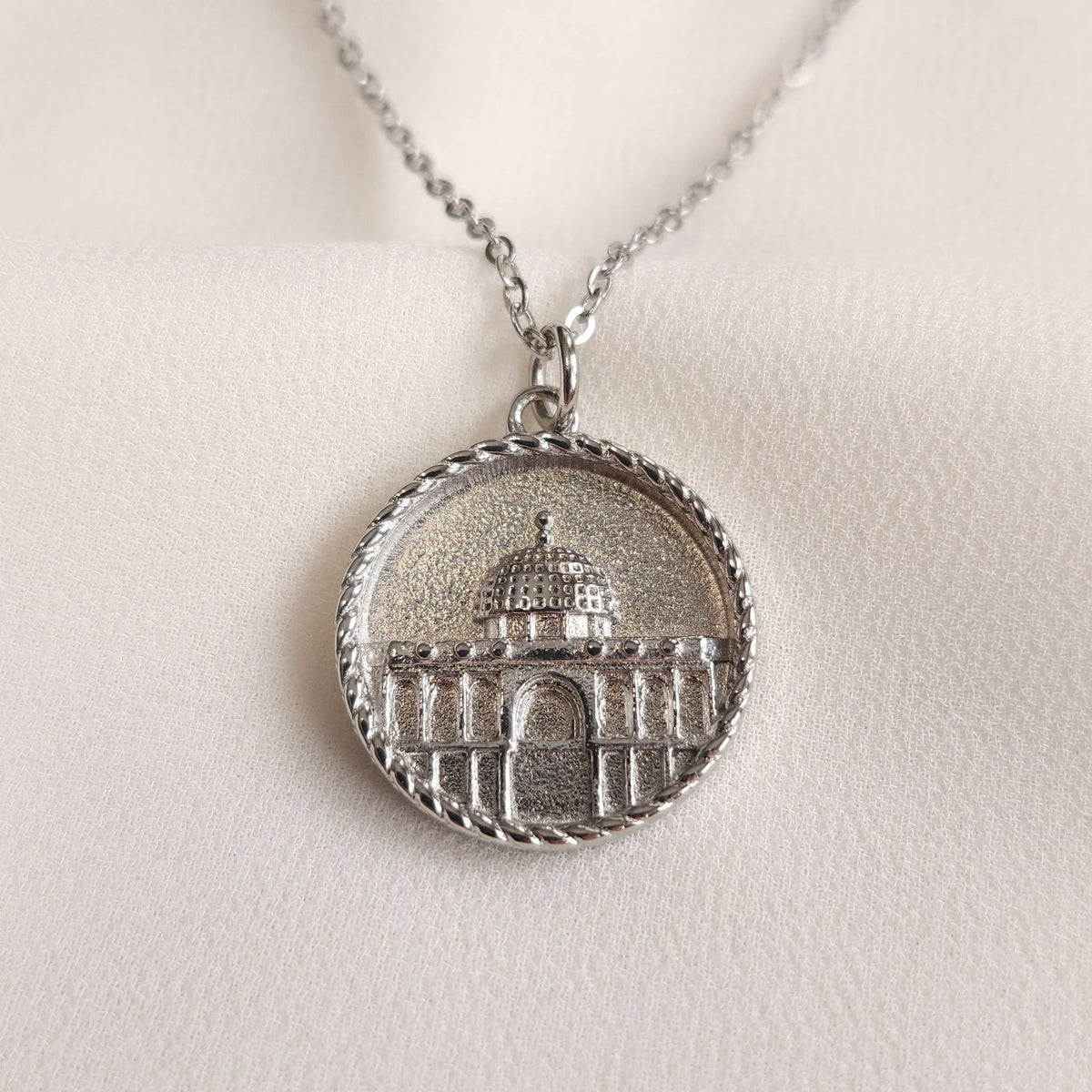 Al-Aqsa Mosque Jerusalem Pendant Necklace – Islamic Heritage Jewelry