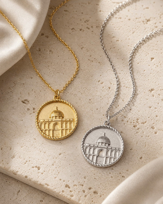 Al-Aqsa Mosque Jerusalem Pendant Necklace – Islamic Heritage Jewelry