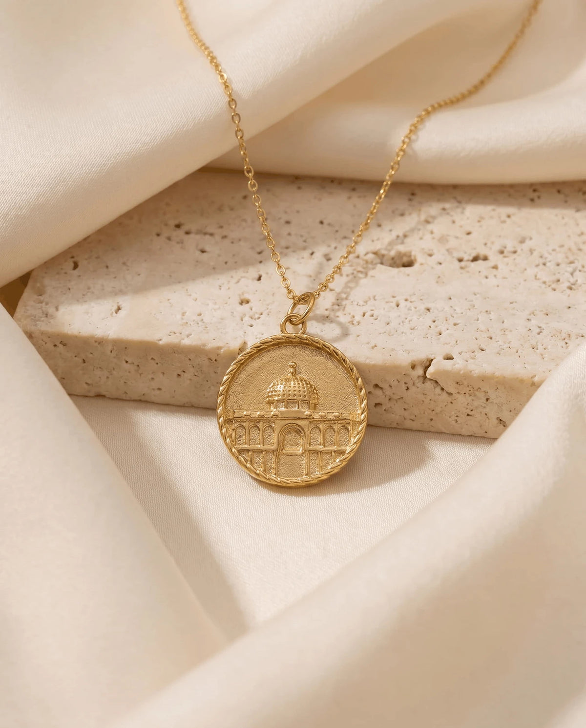 Al-Aqsa Mosque Jerusalem Pendant Necklace – Islamic Heritage Jewelry