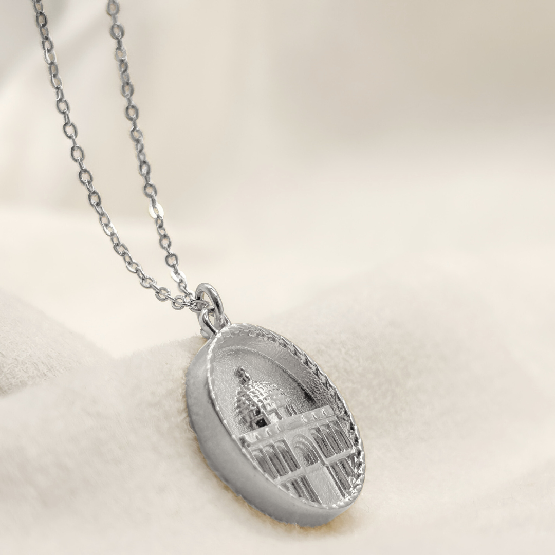 Al-Aqsa Mosque Jerusalem Pendant Necklace – Islamic Heritage Jewelry