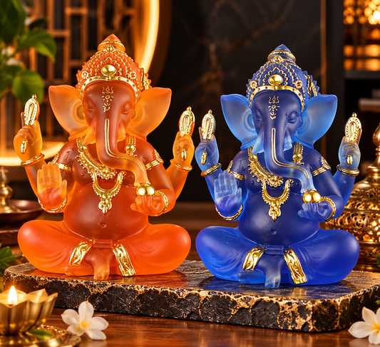 Beautiful Lord Ganesh Resin Made Ornamental Murti