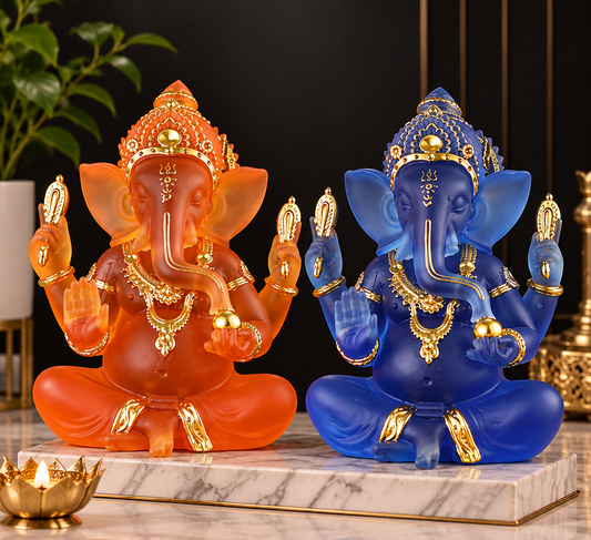 Beautiful Lord Ganesh Resin Made Ornamental Murti