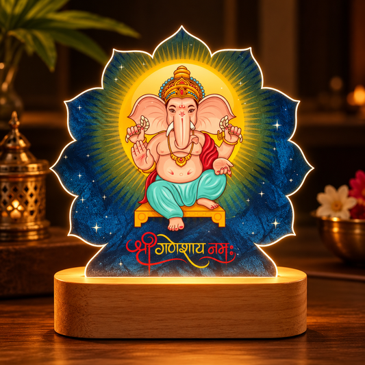 Hinduism/ Hindu Gods 3D Acrylic Night Lamp (Lord Ganesh)