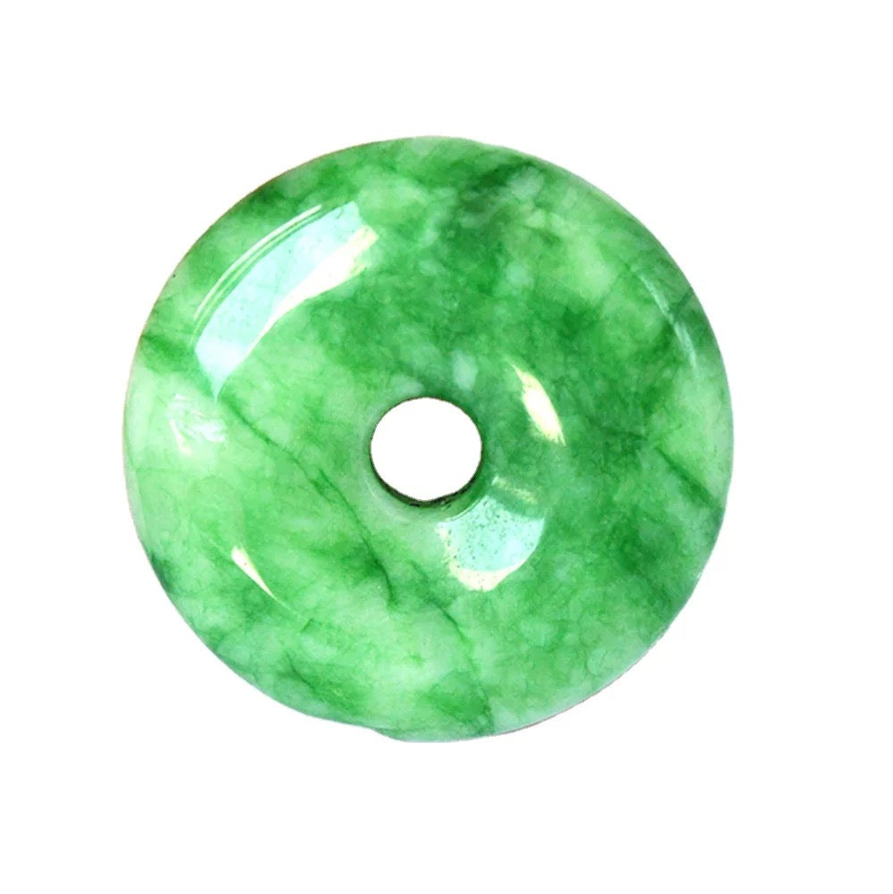 Jade Donut Necklace- Circle of Life