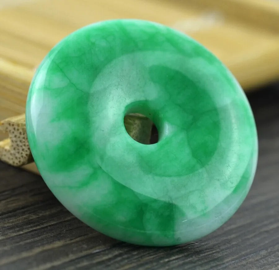 Jade Donut Necklace- Circle of Life