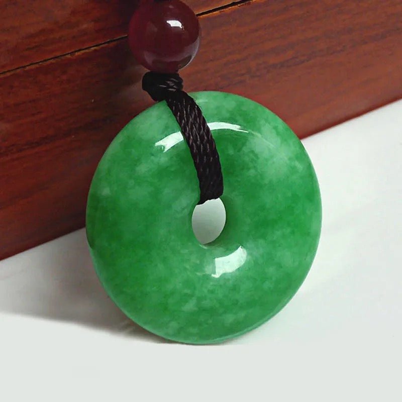 Jade Donut Necklace- Circle of Life