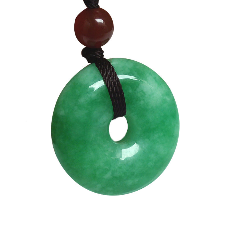 Jade Donut Necklace- Circle of Life