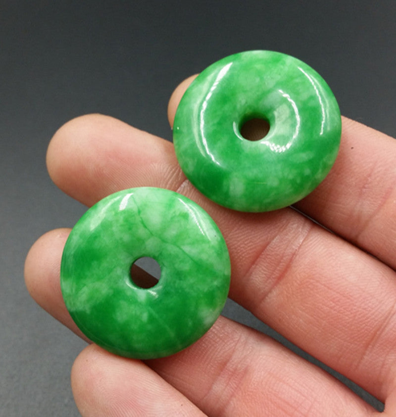 Jade Donut Necklace- Circle of Life