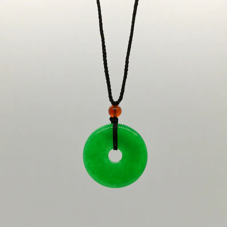 Jade Donut Necklace- Circle of Life