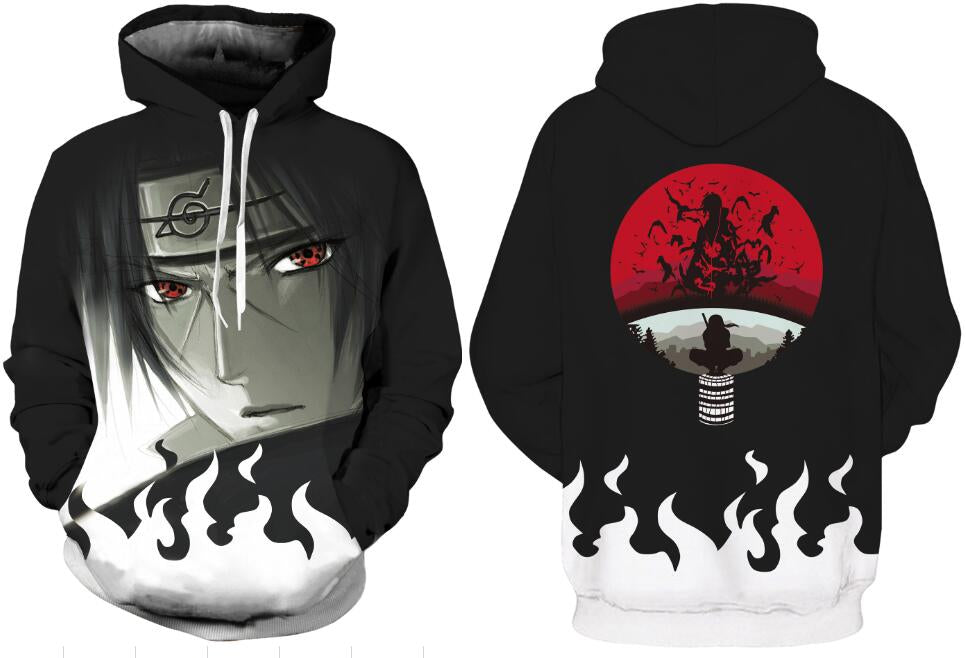 Anime Naruto Itachi 3D Print Polyester Hoodies