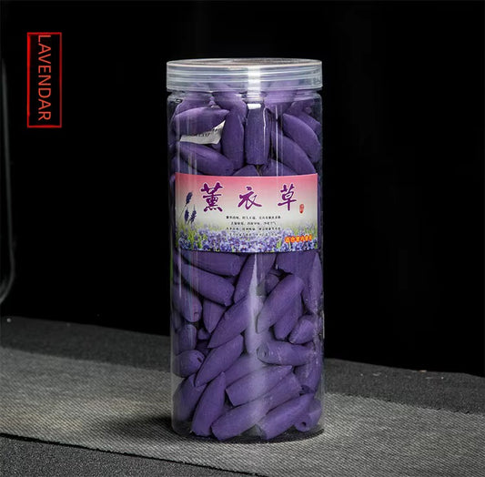 Natural Back-Flow Large Smoke Cones - 150pcs Mixed Container (Mild Scented)