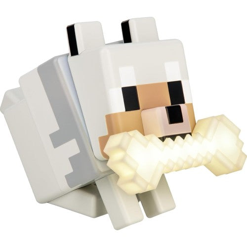 Paladone Minecraft Wolf GloBuddies colour-changing LED light, product photo 1