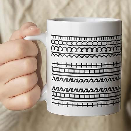 350ml ceramic mug, reverse view